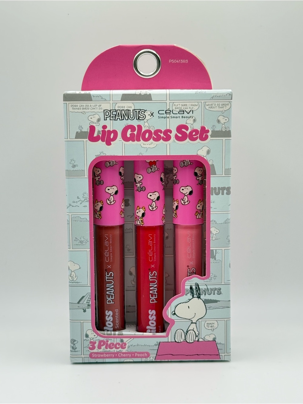 PEANUTS x CÉLAVI 3-Piece Lip Gloss Set | Snoopy Gift Set - Picture 2 of 3
